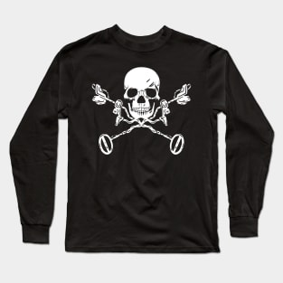 Metal Detecting Funny Metal Detector Skull Long Sleeve T-Shirt